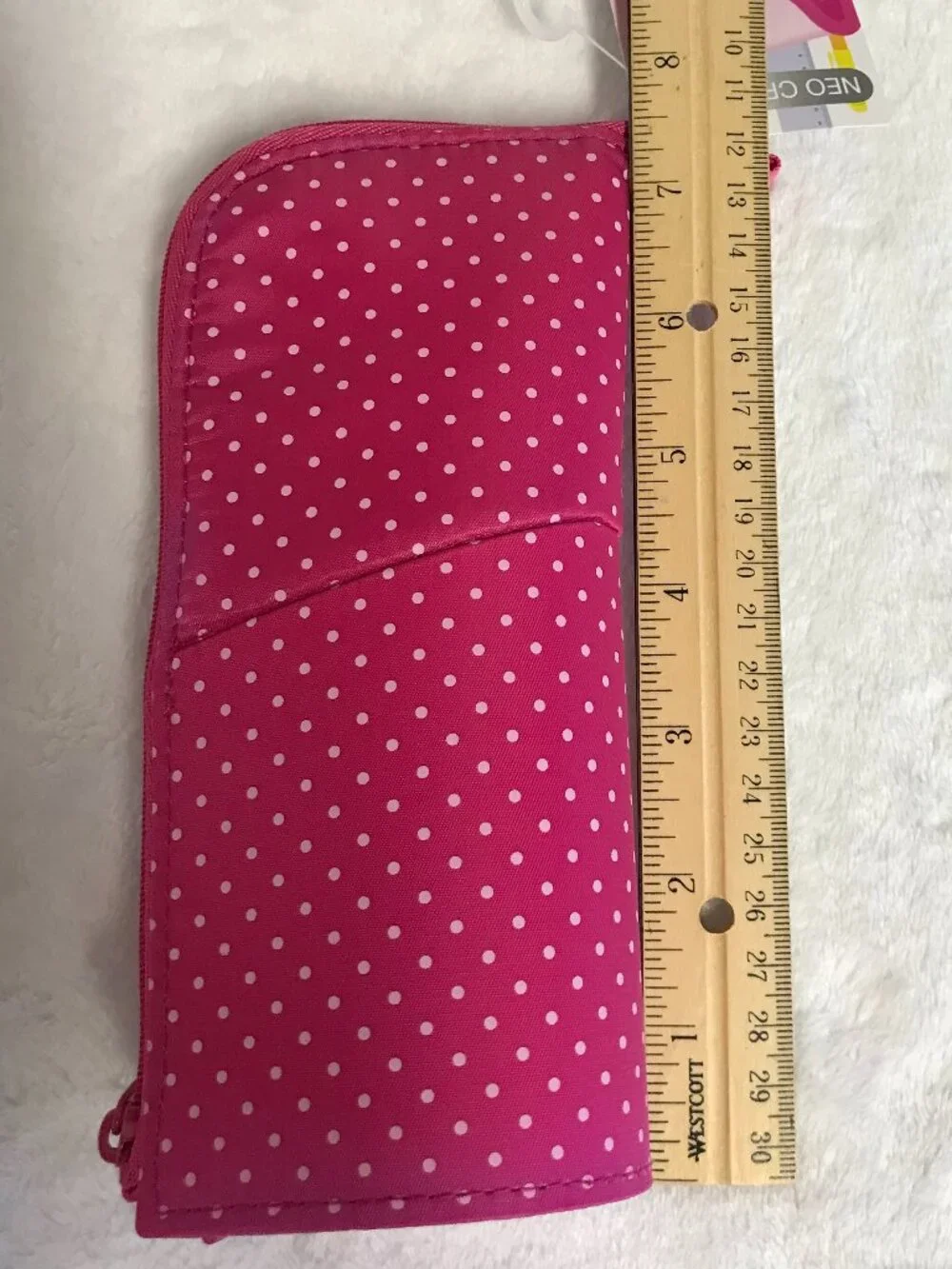 Kokuyo Neo Critz Pen Case Pen Stand Pink Polka Dot NWT
